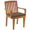 Eucalyptus Grandis Wood Dining Armchair with Chocolate Cushion